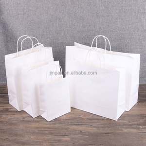Recycled Eco-Friendly Kraft Paper Food Packaging Takeaway Bag for Supermarket Biodegradable Shopping Business Paper Bag Handle - Product Image 5