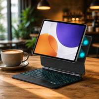 Nouveau clavier magique pour Pad 7s Pro, ultra fin, sans fil, pavé tactile, rétroéclairage 7-RGB, étui de protection professionnel, livraison rapide