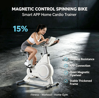Vélo d'exercice électromagnétique d'intérieur avec cadre amovible et durable, équipement de fitness domestique de haute qualité