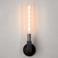 Applique Murale LED Loft Style Américain Rustique en Cuivre et Verre pour Chambre, Salon, Salle de Bain, Miroir