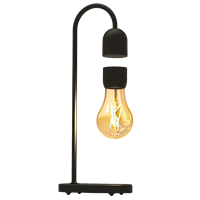 Lámpara de Noche Moderna con Bombilla Magnética Levitante, Decoración Artística, Bombilla de Vidrio Flotante, Lámpara de Mesa Enchufable, Regalo Retro Regulable para el Hogar y la Habitación