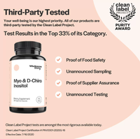 Complément alimentaire en capsules d'inositol OEM 2050 mg, myo-inositol et D-chiro-inositol pour la régulation hormonale, soutient la santé ovarienne