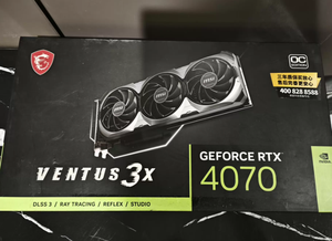 การ์ดจอ MSI CeFore RTX 4070 VENTUS 3X E OC 12G ประสิทธิภาพคุ้มค่า คุณสมบัติการระบายความร้อนและความทนทานสูง มือสองจาก MSI - Product Image 1