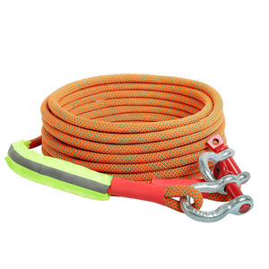 Alnas Thickened Car Towing Rope 10 Ton Polyester Orange Vehicle Rescue Rope - Product Image 4