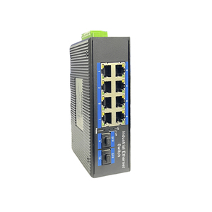Xallcom X6128-Y DIN-Schienen-Industrie-Switch, Unmanaged, Vollständig Gigabit, 2 SFP, 8 Kupfer-RJ45-Ports, 20 Gbit/s, 40-80V - Product Image 1