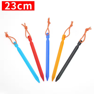 Estacas de acero para tiendas de campaña de 30 cm, estacas de suelo de colores para camping y playa, de grado industrial. - Product Image 4