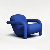 GEDO Minimalist Design Sessel PU Stoff Freizeit Einzels itz Sofa für Wohnzimmer