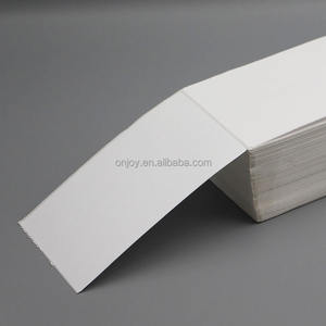 Papier thermique sensible à la chaleur brillant imperméable 4 x 6 Étiquettes thermiques directes pour codes-barres Étiquette d'expédition autocollante perforée 500 - Product Image 1