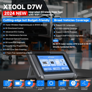 XTOOL D7W D7WIFI Diagnostik Semua Sistem & Pemrogram Kunci Dua Arah Mendukung Pengkodean ECU CAN FD & DOIP 40+ Layanan - Product Image 5
