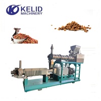 Ligne de production entièrement automatique d'aliments pour chiens de la marque KLD, extrudeuse de transformation d'aliments secs, machine de fabrication 300 kg/h
