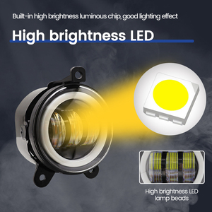 Đèn Sương Mù Led Tròn 3.5 Inch Đèn Chiếu Sáng Lái Xe Với Màu Trắng Hổ Phách 30W Đèn Chạy Ban Ngày Cho Xe Hơi Phụ Kiện Đèn Xe Hơi Khác - Product Image 3