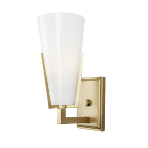 Lámpara de Techo LED de Diseño Nórdico Minimalista, Aplique de Pared de Cristal y Latón Antiguo, Lámpara LED Vintage para Interiores, Baño, Comedor - Product Image 2