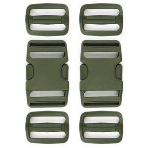 Hebilla de Liberación lateral de plástico personalizada KY con opciones de tamaño de <span class=keywords><strong>10mm</strong></span>, 15mm, 20mm y 25mm para correas de mochila - Product Image 1