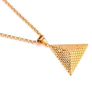 Collares de moda con cadena larga dorada, estilo hip hop, con colgante de ancla y timón - Product Image 6