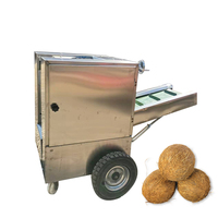 Peau semi-automatique de brun de noix de coco enlevant le retrait de fibre de coquille de noix de coco de machine d'épluchage