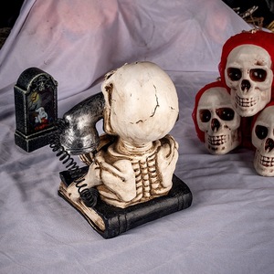 Ingrosso film <span class=keywords><strong>Vintage</strong></span> retrò riprese fatte a mano intaglio arte Halloween incandescente per la decorazione del telefono modello astratto in resina per Desktop - Product Image 2