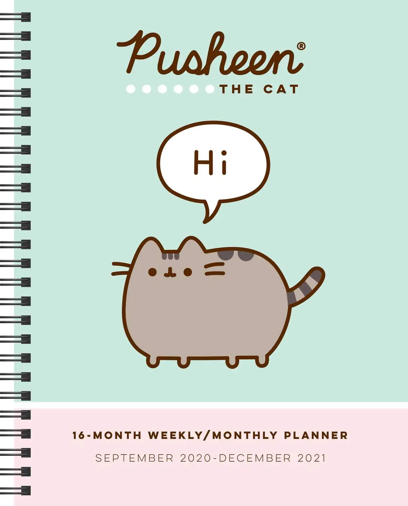 Pusheen 16 tháng 2020-2021 lịch lập kế hoạch hàng tuần/hàng tháng