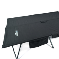 Lit de camping pliable portable Hitree Steel pour adultes, personnalisable, simple ou double, pour la plage, la randonnée