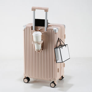 Groothandel 2024 Nieuwe <span class=keywords><strong>Abs</strong></span> Aluminium Frame Bagageset Met Metalen <span class=keywords><strong>Trolley</strong></span> Tas Voor Handbagage 20 Inch - Product Image 3