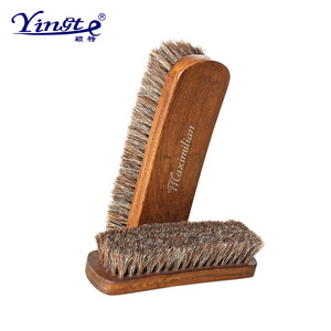 Maximilian Wooden Horsehair <b>Shoe</b> <b>Brush</b> Set For Leather And Sneaker Cleaning Polishing Care - Product Image 4