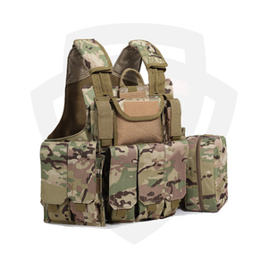 二重安全クイックリリースMolleシステムナイロン/ポリエステル戦術プレートキャリアアーマーベスト刺しプルーフ - Product Image 2