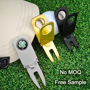 Personalized Folding Fork Enamel Magnetic Other Products Custom <b>Golf</b> Ball Marker Blanks Repair <b>Golf</b> Divot Tool With Cigar Holder - Product Image 2