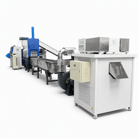 Machine de recyclage de film HDPE LDPE EVA PP à extrusion monovis avec refroidissement par eau SJ-120