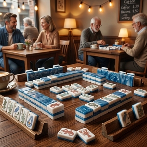 2026 Nuevo <span class=keywords><strong>y</strong></span> Exclusivo Juego de Mahjong Americano de Lujo Moderno con Temática de Bayou, 160 Fichas Portátiles Pintadas a Mano con Vida Silvestre para Fiestas de Verano - Product Image 6