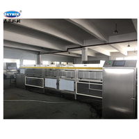 Ligne de refroidissement de machine de revêtement de trempage de chocolat de biscuits de bâton complètement automatique