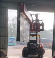 Bras de grue d'extension pour chariot élévateur, pour le chargement et le déchargement de caisses de verre / paquets de dalles de pierre dans des conteneurs