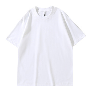 Camiseta <span class=keywords><strong>DuPont</strong></span> SORONA con hombros caídos, estilo urbano moderno, de algodón, corte holgado, tacto seda helada, manga corta, estampada - Product Image 1