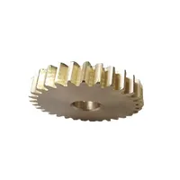 Copper Metal Yellow Brass Helical Gear, M1.25