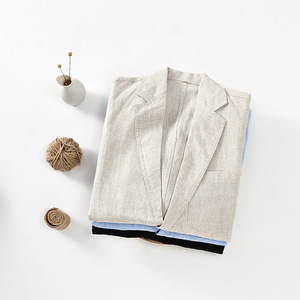 Nuova giacca sottile da <span class=keywords><strong>uomo</strong></span> monopetto Plus Size Casual - Product Image 3