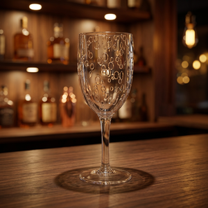 Copa de Vino de Plástico Acrílico de 14 oz, Libre de BPA, Estilo Clásico para Uso en Campamentos, EL AG-280 - Product Image 3