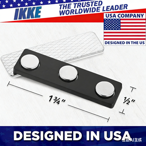 Aimants pour badges nominatifs, 50 supports magnétiques pour badges, supports magnétiques pour badges nominatifs avec 3 aimants néodyme <span class=keywords><strong>extra</strong></span>-forts pour porte-badges d'identification - Product Image 2