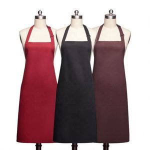 Custom Logo Waterproof Sleeveless Cotton Cheap <b>Kitchen</b> <b>Aprons</b> Bulk for Cafe Restaurants in 8 Colors - Product Image 5