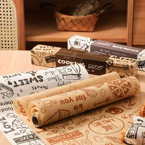 Tùy chỉnh in không dính chịu nhiệt oilproof nướng giấy cuộn dùng một lần Nguồn cung cấp nhà bếp không thấm mỡ giấy - Product Image 1