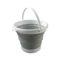 Ember Lipat Silikon Plastik PP, Ember Lipat Portabel Serbaguna untuk Kebun, Berkemah, Memancing