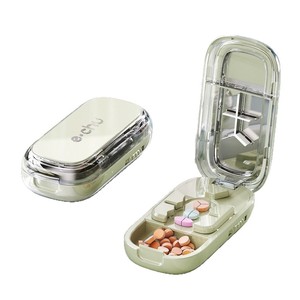 Echu Starlight Multifunctional Medicine Cutter Pillbox With Divider Portable Mini Pill Storage Case For Home Use - Product Image 5