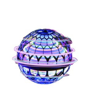 Balle volante éducative avancée en plastique noir à capteur, avec flash et rotation, pour garçons, filles et jeunes (7-14 ans) - Product Image 1