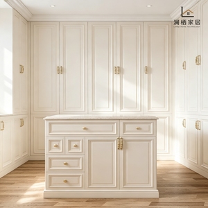 <span class=keywords><strong>Dressing</strong></span> sur mesure Sydney, style vintage, avec panneaux encastrés, coiffeuse et rangement multi-tiroirs - Product Image 4