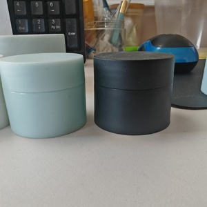 100g de pots bleus givrés, pots cosmétiques, double paroi de haute qualité, vente en gros en vrac. Pot de crème pour les yeux, emballage cosmétique 10g 20g - Product Image 2