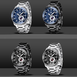 Reloj PAGANl DESlGN 1636 de Lujo para Hombre, Diseño Ejecutivo, Acero Inoxidable, Automático, Bisel de Cerámica, Mecánico, Resistente al Agua - Product Image 6