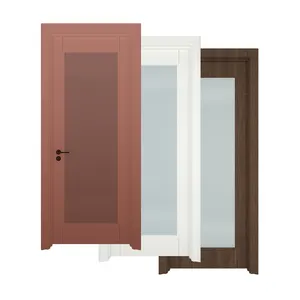 بيع مباشر سعر معقول باب خشبي تصميم الجملة الصين أبواب خشبية غرفة داخلية