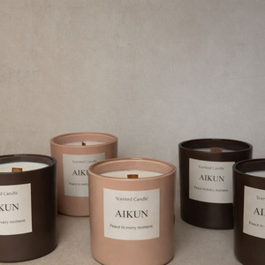 Vela Aromática AIKUN en Frasco de Vidrio con Aceite Esencial Natural de Rosas, para Aromaterapia en el Hogar, Ayuda para Dormir, Alivio del Estrés, Regalo de Cumpleaños, Regalo de Inauguración de Casa - Product Image 3