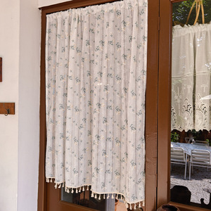 <span class=keywords><strong>Rideau</strong></span> de porte pour usage domestique, sans perçage, décoration de café et de maison d'hôtes, cloison de style japonais, en polycoton, motif floral, pour <span class=keywords><strong>armoire</strong></span> - Product Image 2