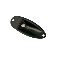 Support de guitare avec plaque de sortie de type bateau en laiton et acier, et prise jack d'entrée pour guitare intégrée