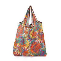 Sacs de courses pliables en polyester à motif léopard, grande capacité, écologiques, réutilisables, avec logo personnalisé pour une utilisation promotionnelle