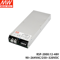 Alimentation à découpage universelle Mean Well RSP-2000-48, entrée CA 90~264 VAC, sortie 2000W 48V, avec entrée CA universelle et gamme complète de tensions