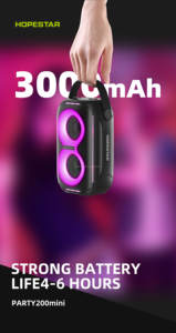 <span class=keywords><strong>ลำโพง</strong></span>บลูทูธยอดนิยม LED สีสันสดใสเสียงบลูทูธไร้สายกลางแจ้งแบบพกพาซับวูฟเฟอร์<span class=keywords><strong>ลำโพง</strong></span>คาราโอเกะบ้าน - Product Image 6